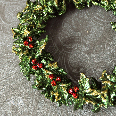  Christmas wreath osmanthus heterophyllus lease ornament 13cm interior entranceway door natural natural stylish antique manner Northern Europe Xmas