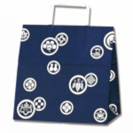 シモジマ HEIKO 紙袋 H25チャームバッグ E（平手） 紋所 50枚 紙袋の商品画像