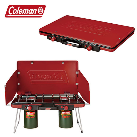 Coleman Coleman パワーハウス LP ツーバーナーストーブII（レッド