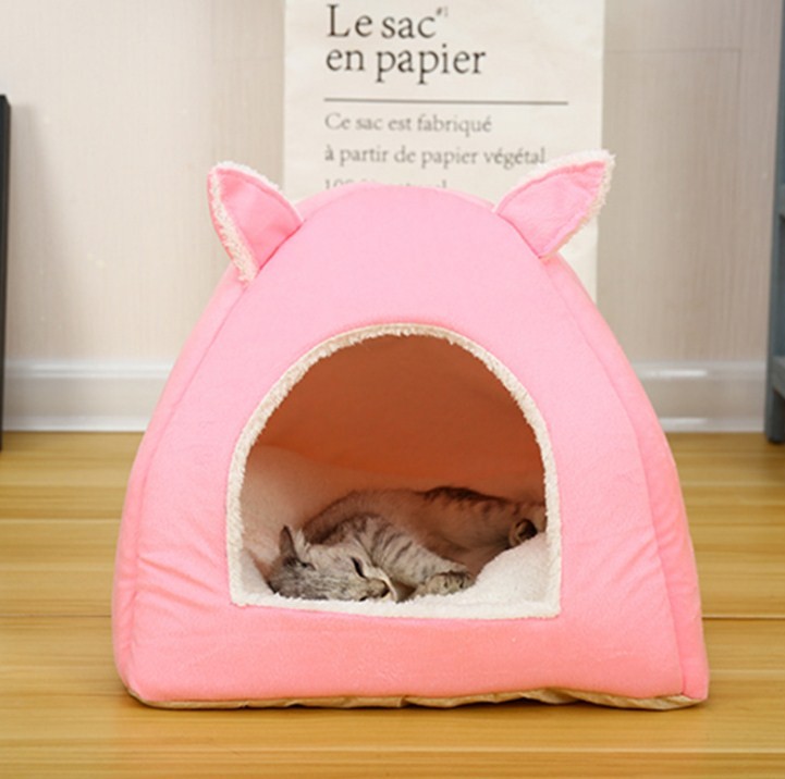  cat house pet bed pet bed dome type cat house dog house dog cat combined use small size dog soft soft stylish is possible to choose 3 color Panni