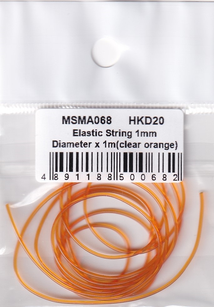 MSMklieishonMSMA068 эластичность -тактный кольцо диаметр 1mm×1m( прозрачный orange )