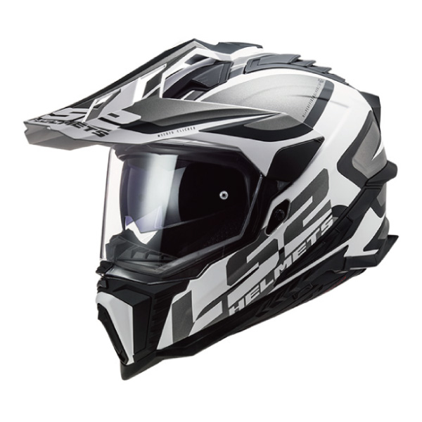 LS2 HELMETS EXPLORER F Lサイズ（59-60cm） マットブラックホワイト
