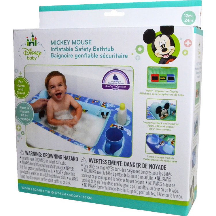 セーフティ バスタブ ディズニー ミッキーマウス 1歳から お風呂 ベビーバス プール キャラクター 沐浴用 浴槽 Disney Y G 566 Paranino 通販 Yahoo ショッピング