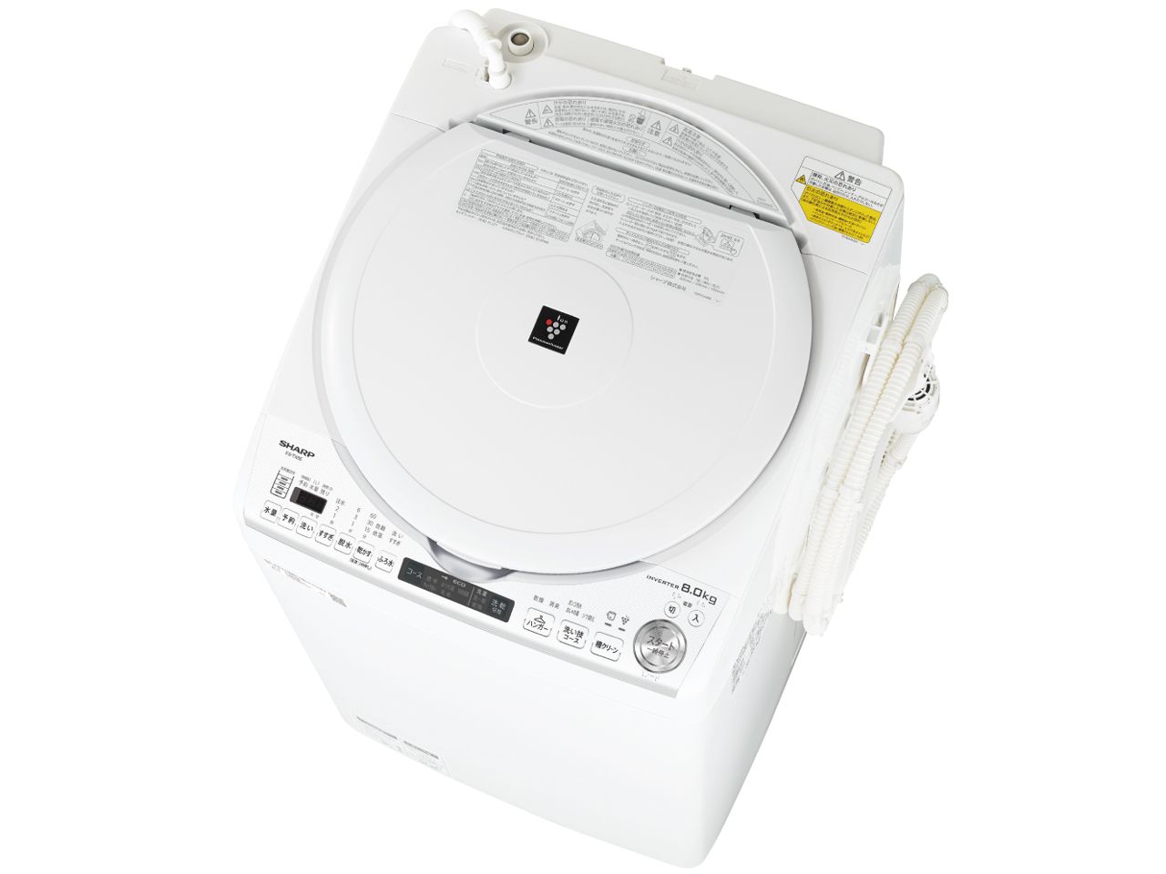 22年製 シャープ 縦型洗濯乾燥機 6.5kg ES-T6GBK-N ゴールド系 【公式