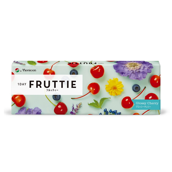 メニコン メニコン フルッティー ワンデー グロッシーチェリー 10枚入り 1箱 FRUTTIE カラーコンタクトレンズの商品画像