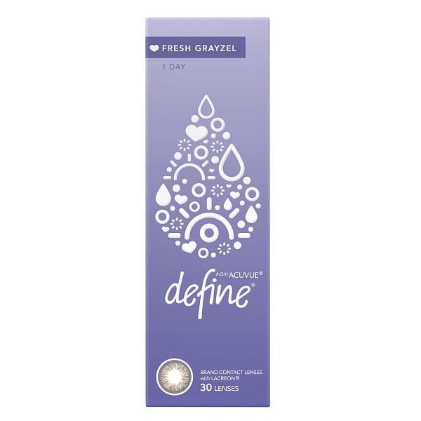 Johnson & Johnson ジョンソン・エンド・ジョンソン ワンデー アキュビュー ディファイン モイスト フレッシュシリーズ フレッシュ グレーゼル 30枚入り 1箱 ACUVUE カラーコンタクトレンズの商品画像
