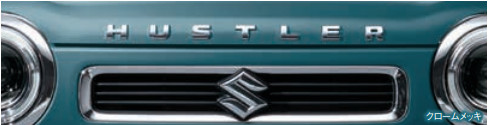 SUZUKI Suzuki оригинальный эмблема HUSTLER хромированный 99239-59S00-0PG or белый 99239-59S00-26U or затонированный металлизированный 99239-59S00-QKF / Hustler 