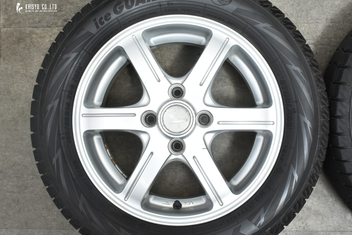 [ редкий ] Daihatsu оригинальная опция 14in 4.5J +45 PCD100 Yokohama Ice Guard iG70 165/65R14 высокий Atrai Tanto Esse wake 