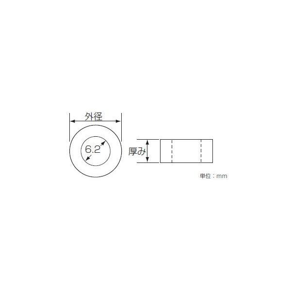[5 месяц 23 день отгрузка ] Kitaco aluminium s.-sa- цвет ( черный ) M6 для / наружный диаметр φ13× толщина 5mm 0900-093-02006