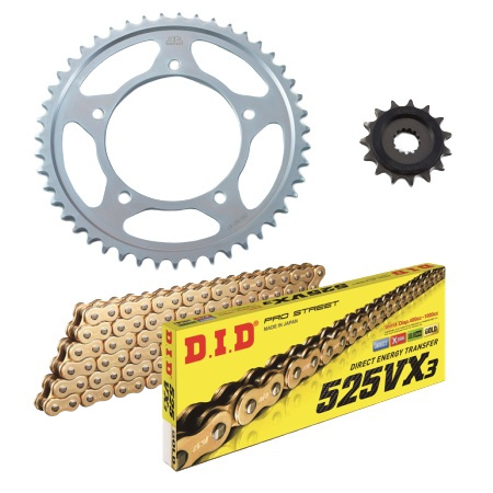 DID( large same industry ) bike drive system drive system set chain &amp; rom and rear (before and after) sprocket Gold 3 point exchange set V-Strom650/ABS/X/XT DS-05G