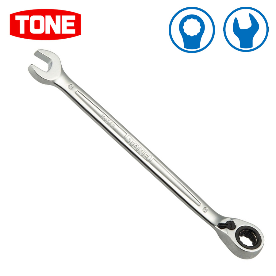  switch type ratchet socket wrench RMR-17 12 angle glasses spanner glasses wrench two surface width 17mm TONE
