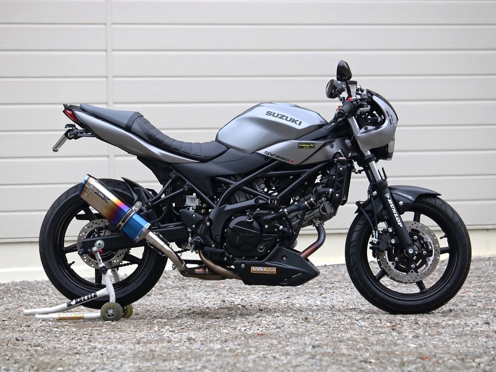 WR'S SS-OVALタイプ スリップオン 焼き色タイプ（チタンシェル）（SV650 ABS 16-/SV650X 18～/2BL-VP55B/8BL-VP55E）SB3650JMの商品画像