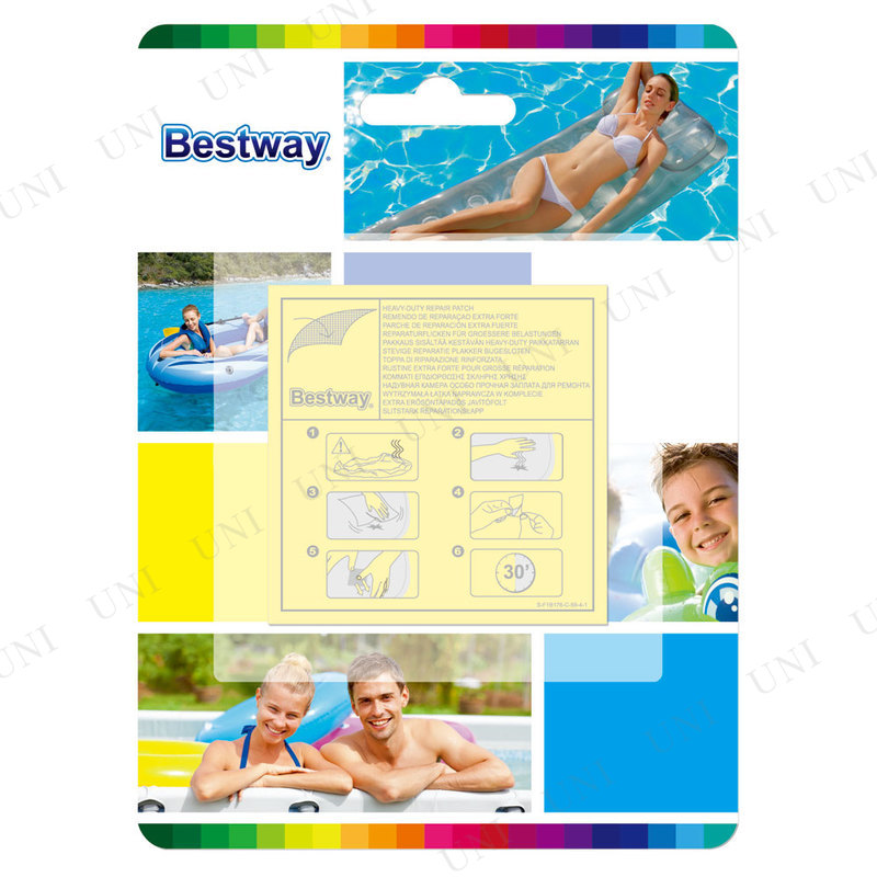 2 point set Bestway( the best way )libe Apache 6.5×6.5cm 10 sheets insertion ( repair seal )