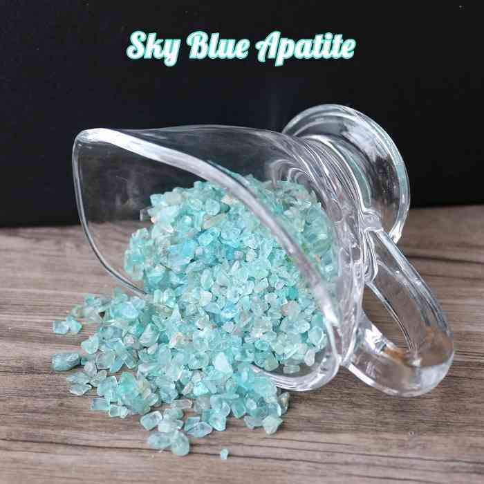 прозрачный Sky голубой апатит 50g... камень .. интерьер натуральный камень Power Stone orugo Night голубой бледно-голубой resin аксессуары 