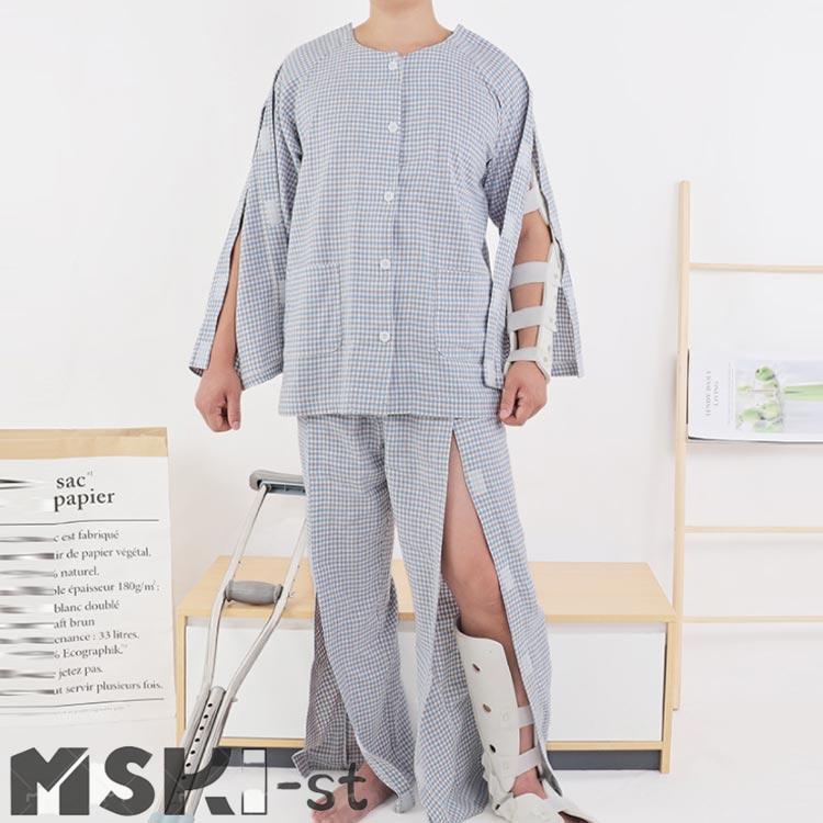  текстильная застёжка Homme tsu замена длинный рукав пижама открыть настежь застежка-молния уход пижама уход для пижама полный открытый мужчина мужской весна лето женщина .... уход входить 