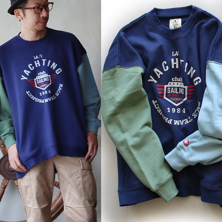 ＰＡＴＹ トレーナー 裏毛 秋 スウェット ワイド すっきり 着痩せ プリント ビッグシルエット 体系 お尻 隠れ カバー トーン