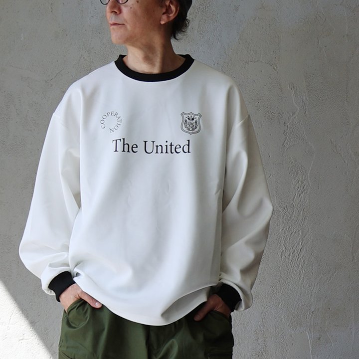 コリスコ(CORISCO) ロンＴ カットソー 長袖 クルーネック 配色 リブ切り替え ジャージ ポリエステル ストレッチ ロゴプリント パティ