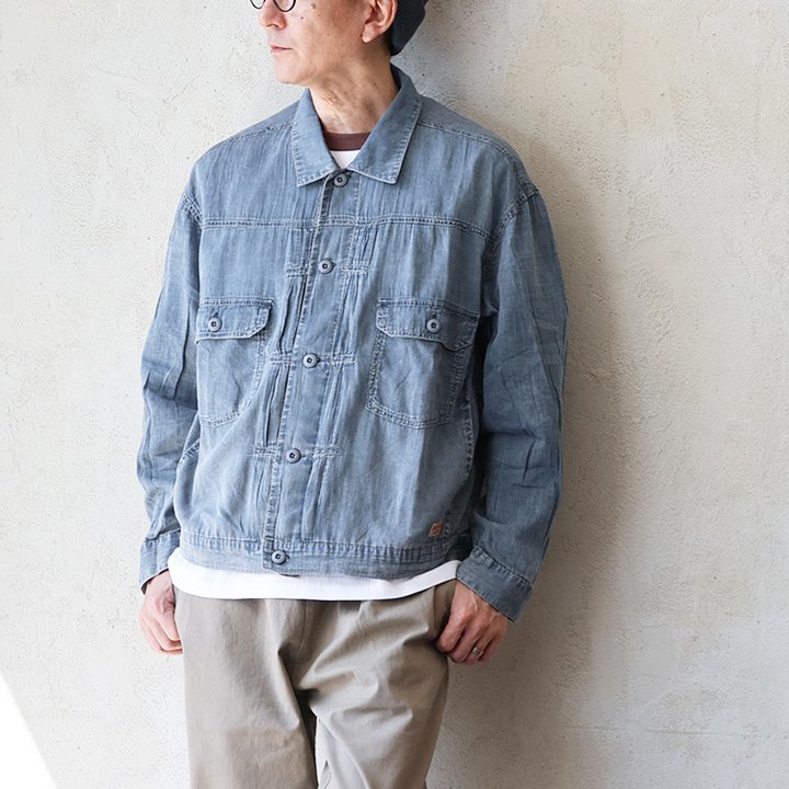KRIFF MAYER(クリフメイヤー) クリフメイヤー デニムジャケット ジャケット Gジャン 2nd 薄手 軽い 通気性 涼しい 綿100 コットン パティ