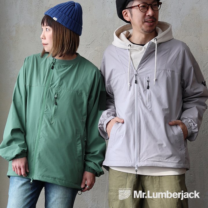 マウンテンパーカー 涼しい 春 夏 冷感 薄手 ストレッチ ナイロン 袖ゴム 撥水 軽量 防汚 パティ ミスターランバージャック
