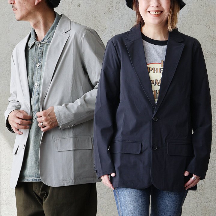 ジャケット テーラードジャケット 長袖 軽い 薄手 動きやすい ストレッチ 無地 すっきり オフィス 仕事 カジュアル パティ