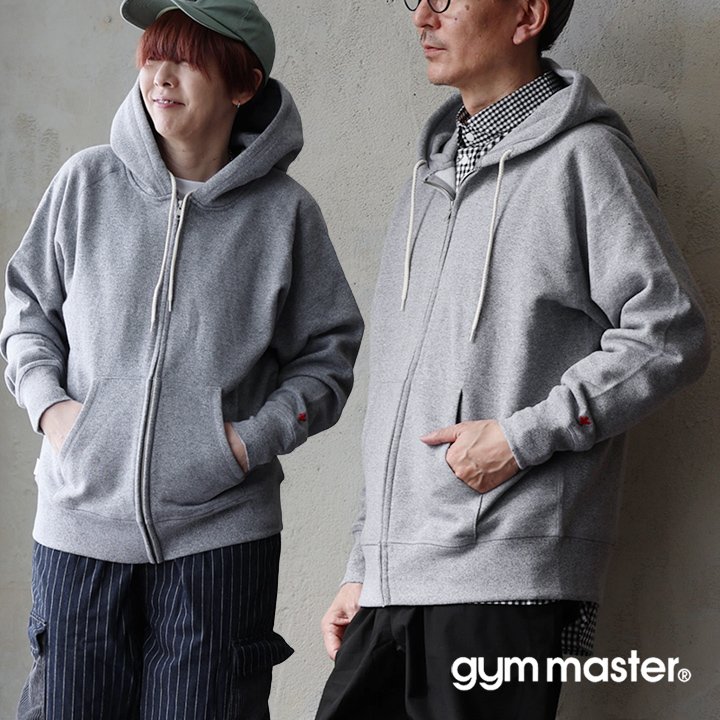 ジムマスター(gymmaster) ジムマスター パーカー ジップパーカー 長袖 羽織り 裏起毛 スウェット コットン パティ