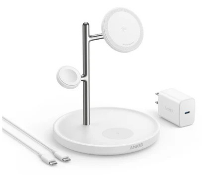 Anker MagGo Wireless Charging Station （3-in-1 Stand） B25M3N21 （ホワイト）の商品画像