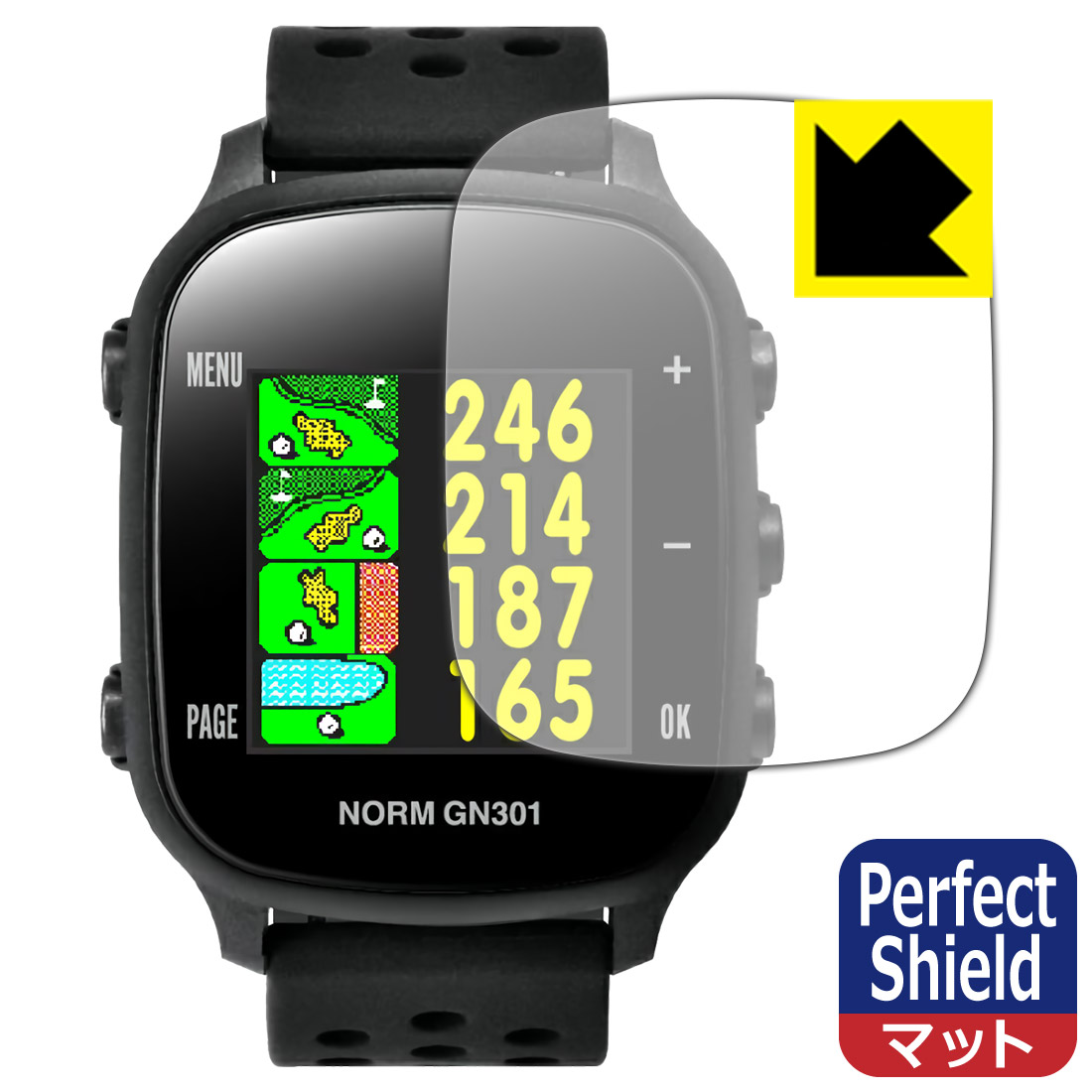 THE GOLF WATCH NORM GN301 соответствует Perfect Shield защитная плёнка отражающий снижение . отпечаток пальца сделано в Японии 