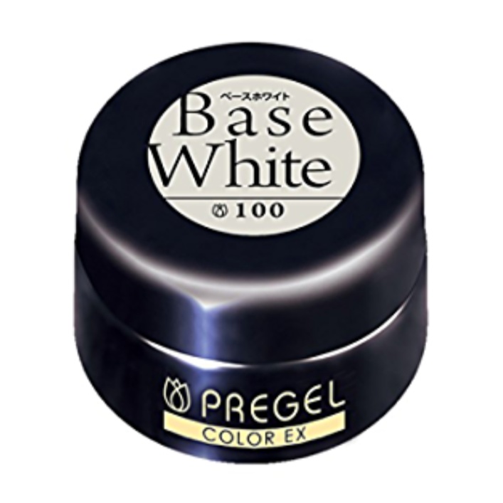 PREGEL プリジェル カラーEX 100 ベースホワイト 4g ネイル用ジェルの商品画像