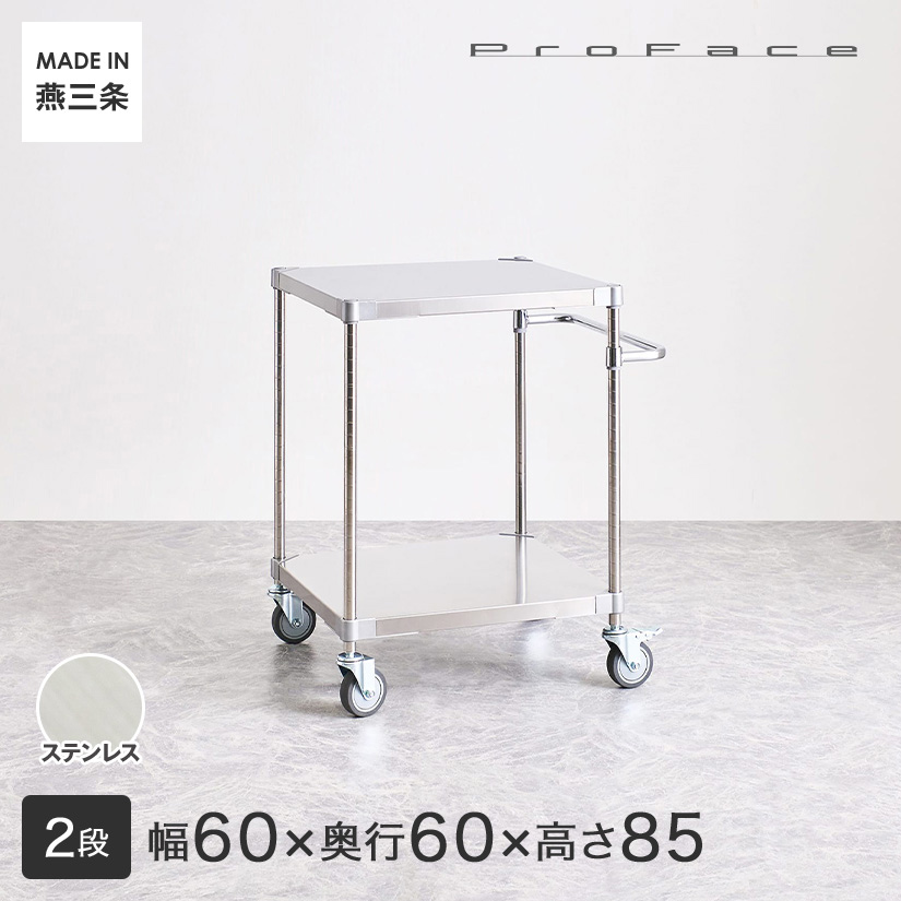 PROFACE Pro лицо SUS304 нержавеющая сталь руль имеется Wagon ширина 60 глубина 60 высота 85 2 уровень ( ширина 61.5× глубина 61.5× высота 87.3cm) TSSW2-60607