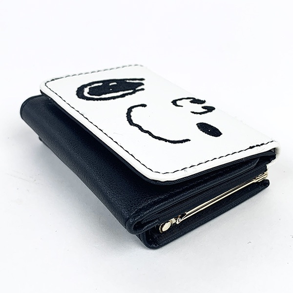 PEANUTS Snoopy compact носорог fWH лицо выше Snoopy кошелек ячейка для монет товары белый (MCOR)