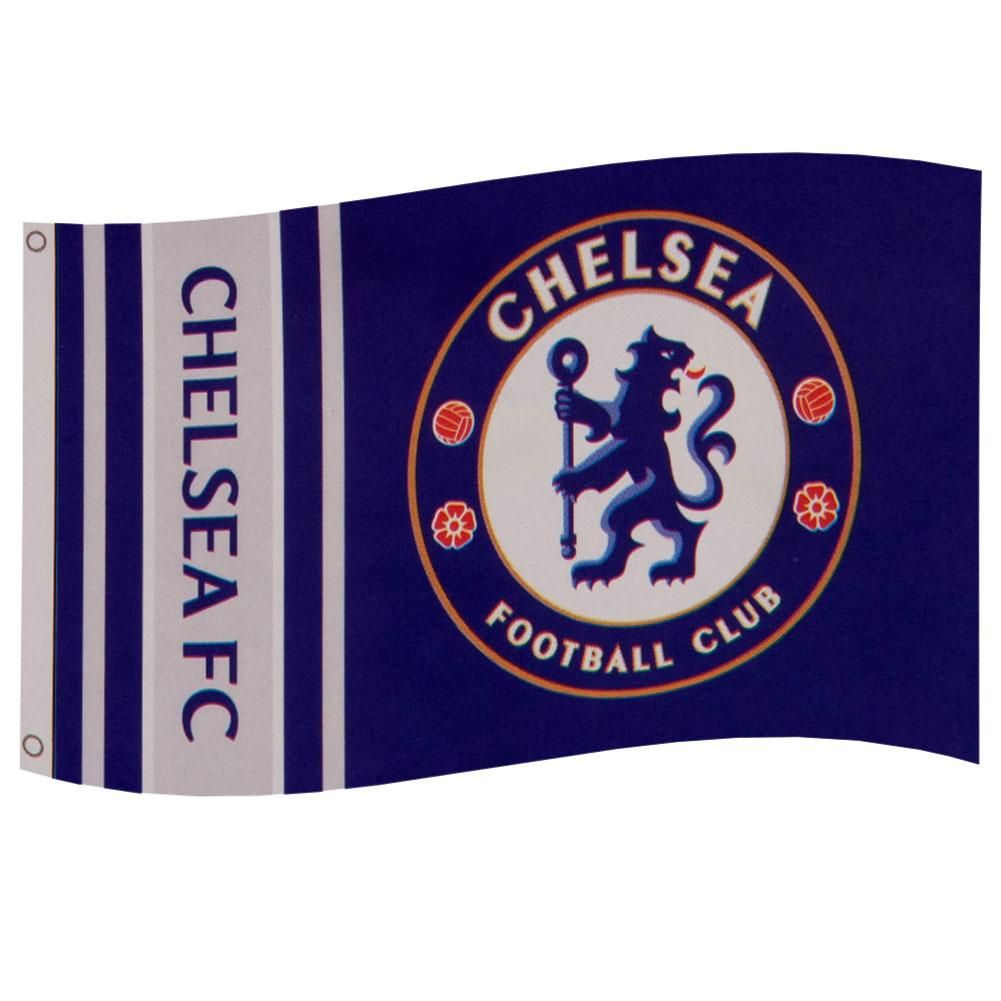  Chelsea футбол Club Chelsea FC официальный товар Wordmark флаг отвечающий . флаг BS1602 ( голубой )