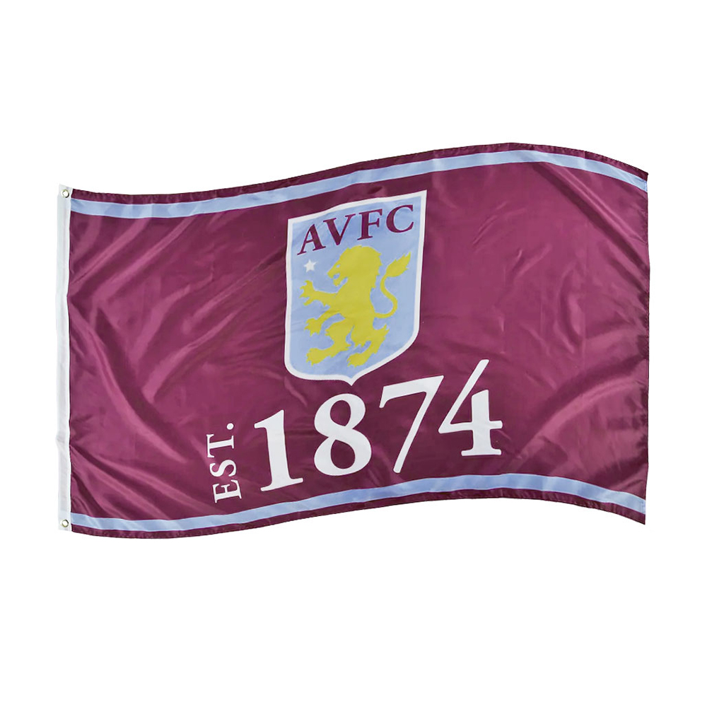 a камень * vi la футбол Club Aston Villa FC официальный товар Established 1874 флаг флаг TA11951 (k RaRe 