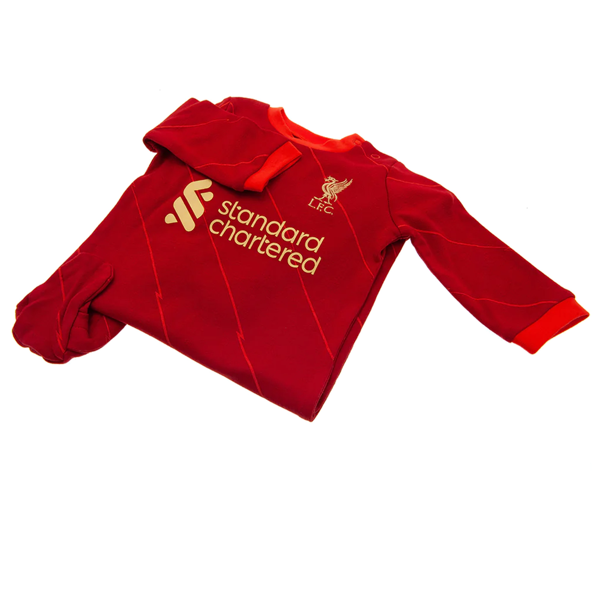 liba бассейн * футбол Club Liverpool FC официальный товар baby * младенец сон костюм длинный рукав long pa