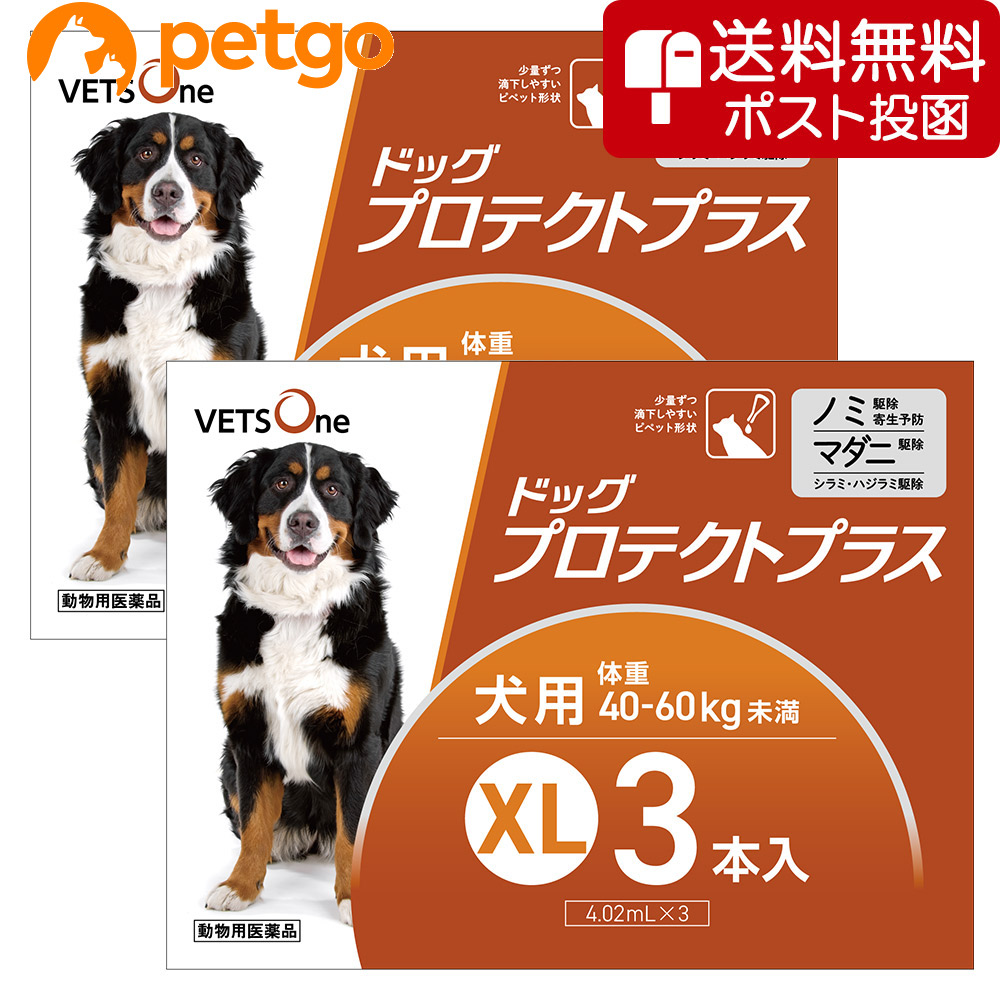 ペットゴー ベッツワン ドッグプロテクトプラス XL（40kg～60kg未満）4.02ml×3本 犬用医薬品の商品画像