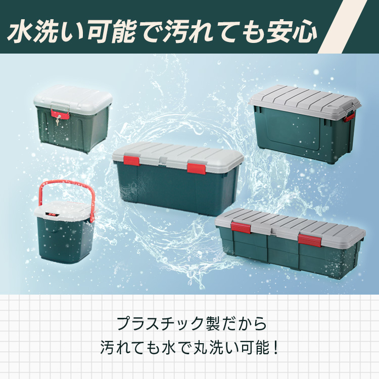  container box cover attaching storage box outdoor in-vehicle robust outdoors tool box buckle 31L RVBOX900F Iris o-yamaRV900F