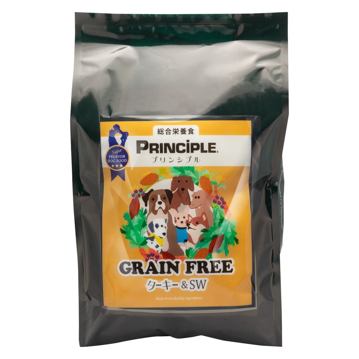 サンシャインミルズ プリンシプル 犬用 グレインフリー ターキー＆SW 2.4kg（800g×3袋入）×1個 プリンシプル ドッグフード