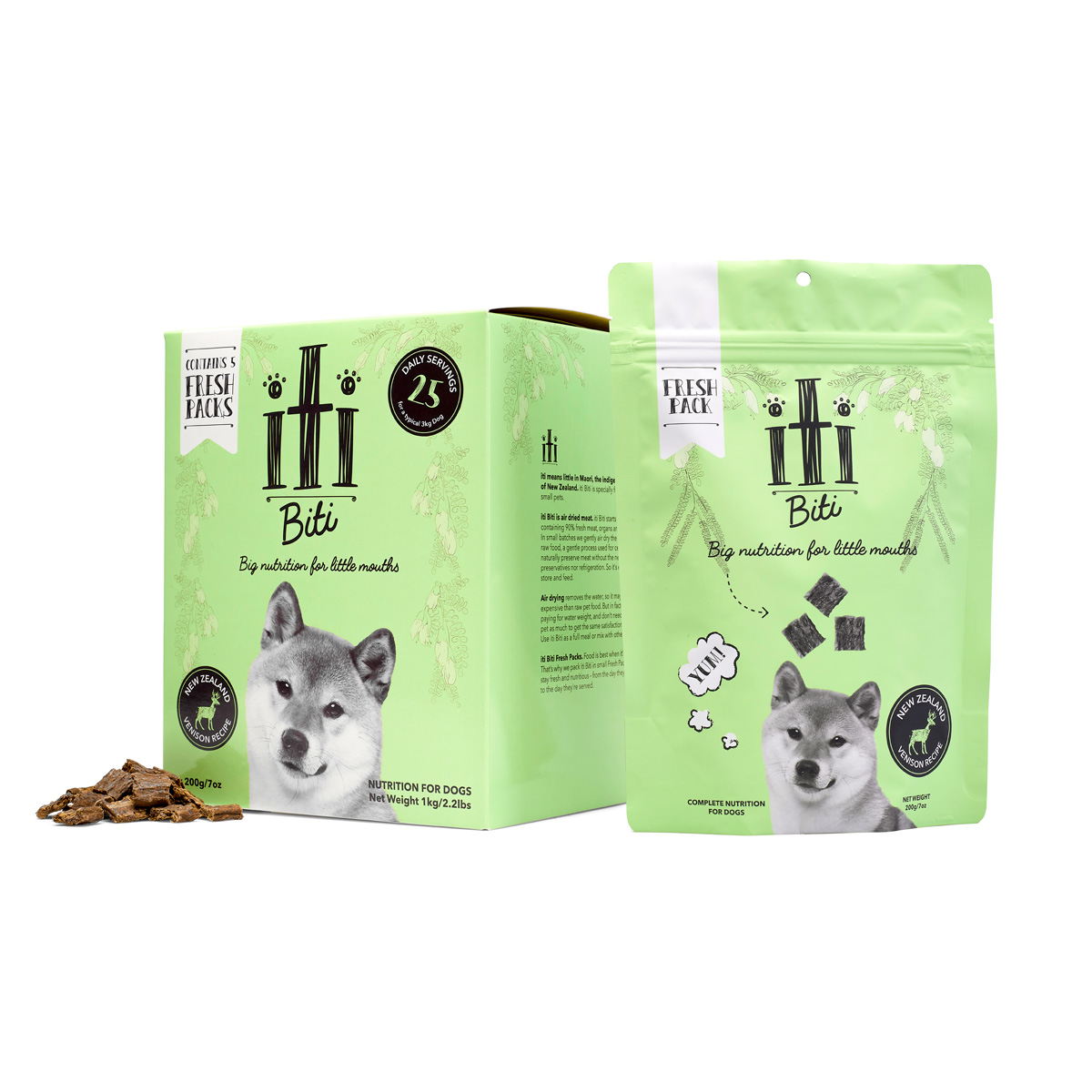  корм для собак itiiti собака воздушный сухой корм алый sontina-1kg (200g×5)