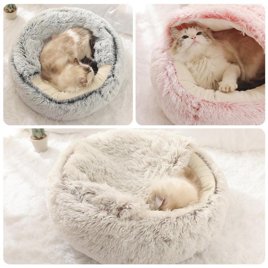  cat bed winter pet bed small medium sized dog cat cat bed house round pretty warm sleeping bag dok bed .... soft pet mat interior heat insulation protection against cold 