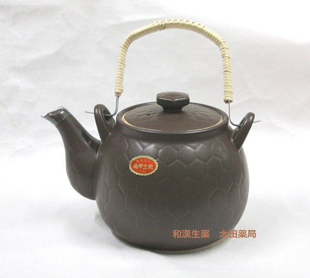 ウチダ和漢薬 煎じ器具 亀甲土瓶 1.5L（茶） ヤカン、ケトルの商品画像