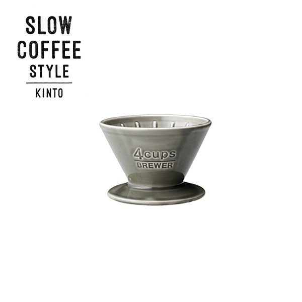 KINTO キントー SCS ブリューワー 4cups 磁器（グレー）27632 SLOW COFFEE STYLE ドリッパーの商品画像