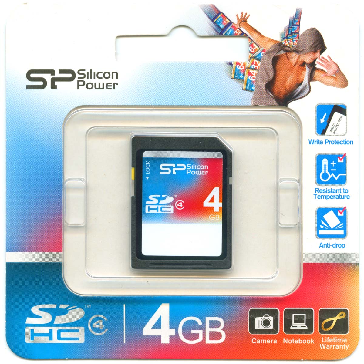 シリコンパワー SP004GBSDH004V10 （4GB） SDカードの商品画像