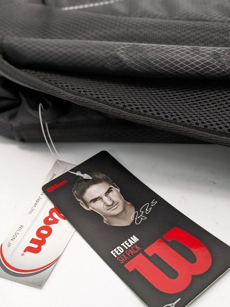 [ unused goods ]Wilson Federer Team 6 PACK WRZ834806 6ps.@ storage possibility tennis racket bag *3101/ west . place shop 