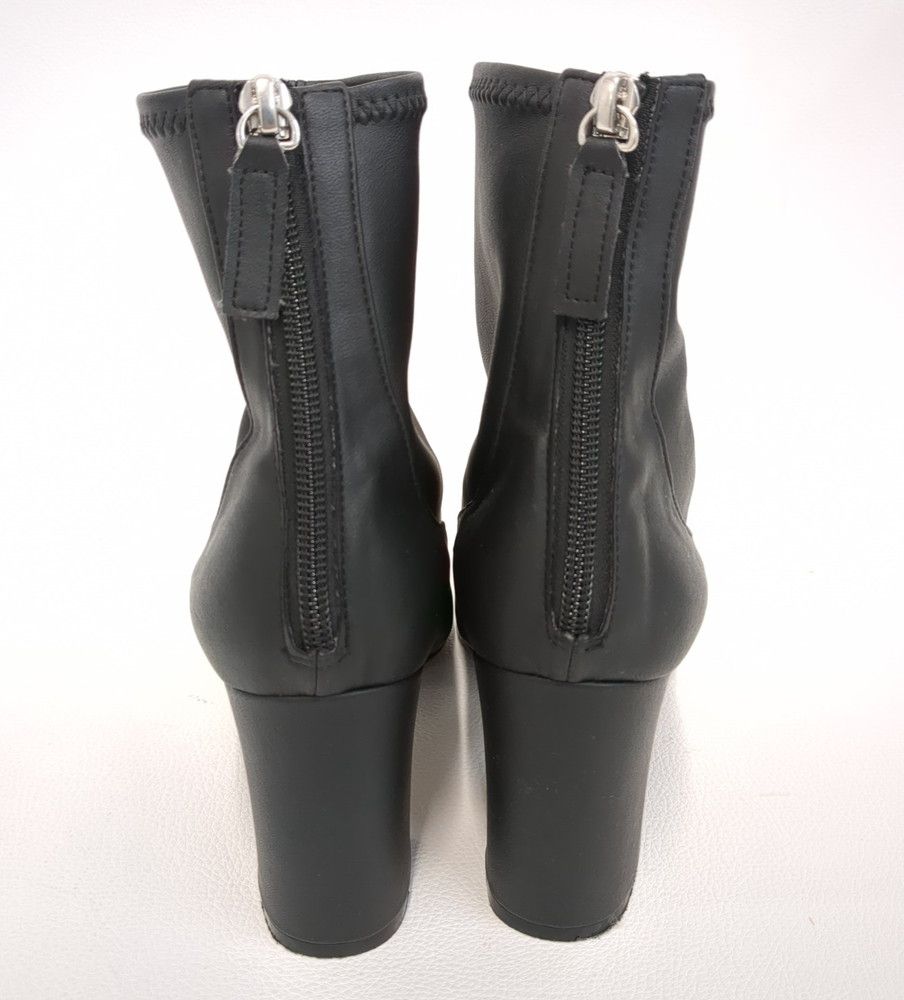 DOUBLE STANDARD CLOTHING boots SIZE 24.5cm lady's black double standard closing *3115/.. shop 