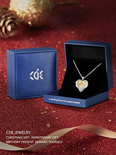 天使の羽 ネックレス スワロフスキー元素クリスタルを採用 ハートのデザイン ボックス付き 女性用 イエロー 天使の羽 ネックレス スワロフスキー元素クリスタルを採用 ハートのデザイン ボックス付き 女性用 イエロー CDE for