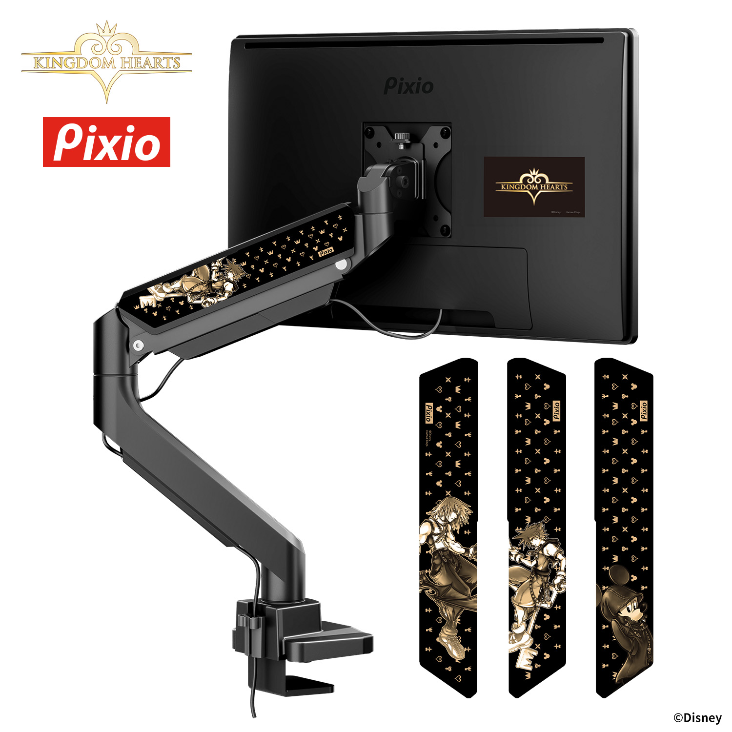 Pixio シングルモニターアーム PS2S （ブラック） モニター