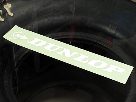  стикер Dunlop american модный машина мотоцикл шлем симпатичный шина машина стикер DUNLOP транскрипция модель белый размер L