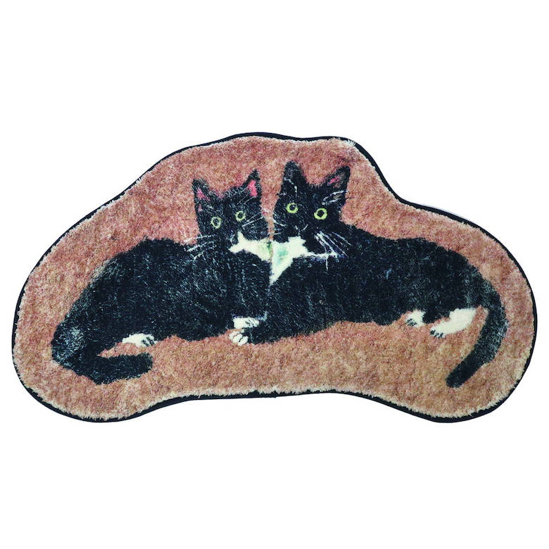 マット 玄関マット 室内 屋内 滑り止め ミニ マット 動物 アニマル 猫 ネコ 亀 カメ 公式 アトリエコテツ フロアマット 3タイプの商品画像