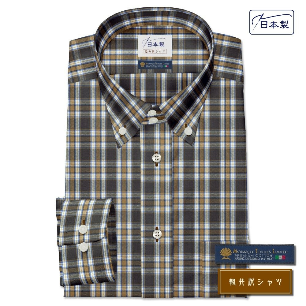 想像を超えての ワイシャツ Yシャツ メンズ らくらくオーダー 綿100 軽井沢シャツ ボタンダウン Y10kzbc01x Lubarol Com