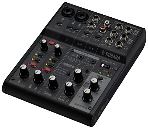  Yamaha YAMAHA Live -stroke Lee ming mixer 6 channel black AG06MK2 B