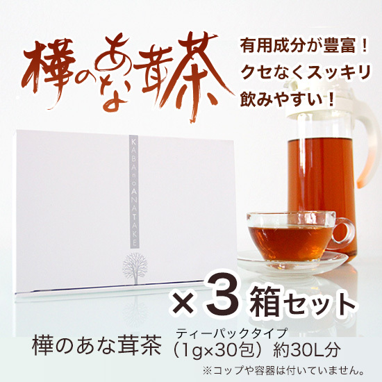 プラスケア プラスケア 樺のあな茸茶 30包 × 3個 健康茶の商品画像